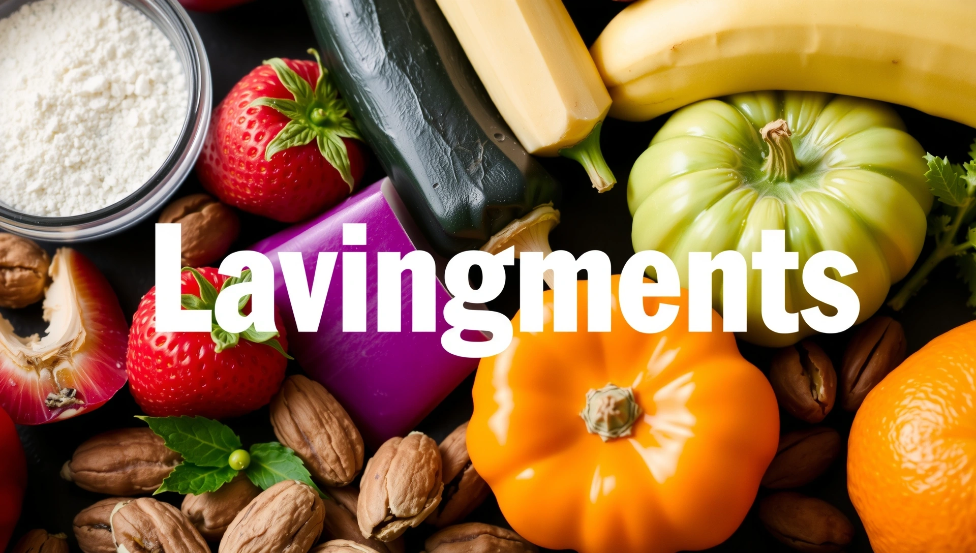 Ingredientes naturales vibrantes para una vida saludable