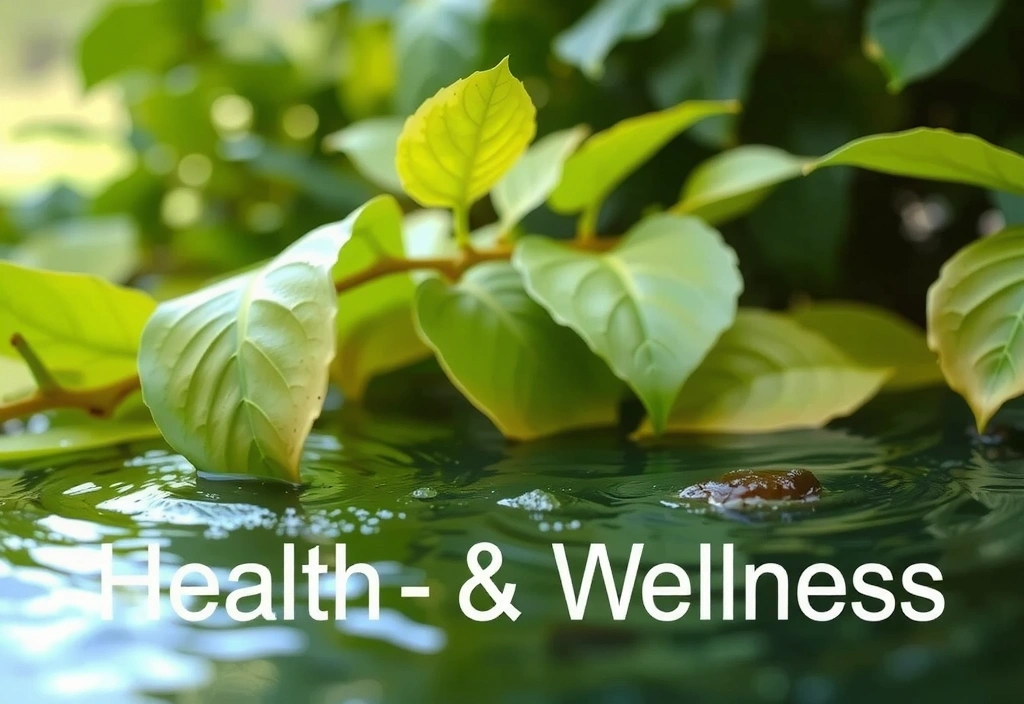 Representación abstracta de la salud y el bienestar con elementos naturales